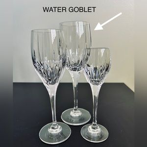MIKASA (Set of 2) Arctic Lights Crystal WATER GOBLETS